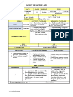 Daily Lesson Plan: Days of The Week