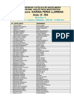 Lista Oficial Ingles 2g