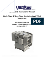 Operation & Maintenance Manual Single Phase & Three Phase Substation Liquid Filled Transformer