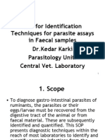 SOP For Identification Techniques For Parasite Assays in