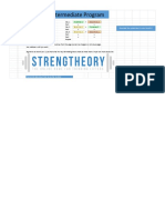 General Intermediate Program: Input Your Maxes Here Download The Spreadsheet in Order To Edit It