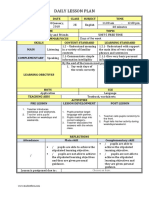 Daily Lesson Plan: Days of The Week