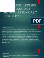 Transporte Terrestre de Mercancias y Sustancias Toxicas y