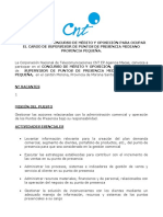 Convocatoria para Ocupar El Cargo de Supervisor de Puntos de Presencia Mediano P