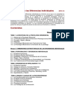 Psicología de Las Diferencias Individuales 2013-14 Programa