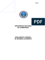 Reglamento Regimen Academico Actualizado