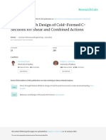 Direct Strength Design of Cold-Formed C-Sections F