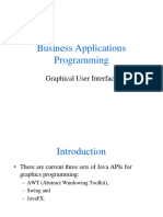 Business Applications Programming: Graphical User Interface