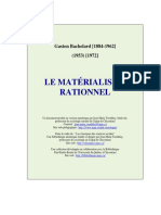 Bachelard. Le Matérialisme Rationnel PDF