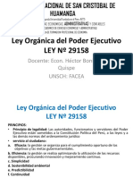 Ley Orgánica Del Poder Ejecutivo