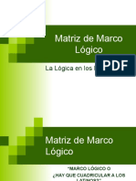 Matriz de Marco Lógico