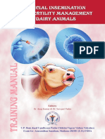 Artificial Insemination and Infertility Management in Dairy Animals