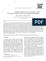 Gerolymos N and Gazetas G - Development of Winkler Model For Static and Dynamic Response of Caisson Foundations With Soil and Interface Nonliearities (2005) PDF