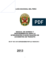 Manual de Intervencion e Investigacion de Transito