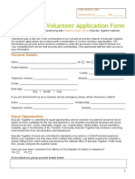 Volunteer Application Form