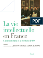 La Vie Intellectuelle en France - Des Lendemains de La Révolution À 1914