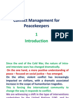 Conflict Management For Peacekeepers