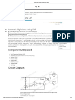 Automatic Night Lamp Using LDR