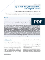 Comparative Study On Multi-Storey Structure of R.C.C and Composite Material