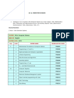 M. Sc. Computer Science: Course: Medium: Course Code: Year S.No Paper Name Examination Code