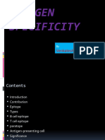 Antigen Specificity