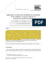 Whittles, Kingman, Reddish - 2003 - Application of Numerical Modelling For Prediction of The Influence of Power Density On Microwave-Ass