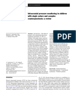 Intracranial Pressure Monitoring in Children With Single Suture and Complex Synostosis - A Review