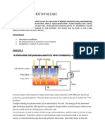 Photovoltaic: Principle