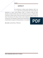 Key Words: Acoustical Theory, VCR System.: Thermo Acoustic Refrigeration