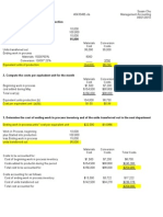 Compute The Equivalent Units of Production