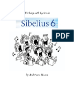 Working With Lyrics in Sibelius 6