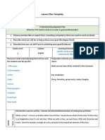 Lesson Plan Template: White Paper Coloured Papers Colours Staple Scissors Planning Papers Computer Powerpoint Story Books