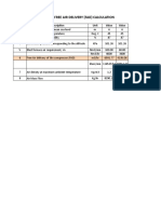 Free Air Delivery (Fad) Calculation: Sr. No. Description Unit Value Value