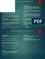 Tournament Rules For MEST - ML