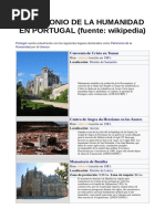 Patrimonio de La Humanidad en Portugal