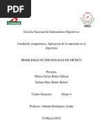 Problemas Nutricionales de México Salazar Ruiz