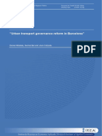 "Urban Transport Governance Reform in Barcelona": Daniel Albalate, Germà Bel and Joan Calzada