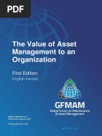 Gfmam The Value of Asset Management To An Organisation First Edition English Version