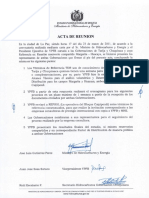 Acta de Reunión Gob Tarija Ypfb-23 de Marzo