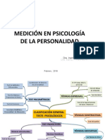 Medicion en Psicología de La Personalidad. Dra. Iraima V. Martínez M.