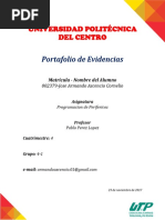 Portafolio de Evidencias Programacion