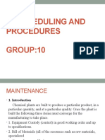 M' Scheduling and Procedures GROUP:10