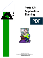 CAT Parts Kpi Application Training