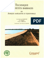 Technique Des Petits Barrages Chap 1 2 3 PDF