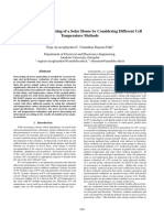 Power Output Forecasting of A Solar House by Considering Different Cell Temperature Methods