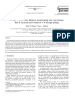 Design of Tuned Mass Dampers Incorporating Wire Rope Springs: Part I: Dynamic Representation of Wire Rope Springs