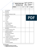 Inspection and Testing Plan