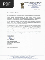 Letter by Ahluwalia To The Prime Minister