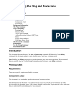 Understanding The Ping and Traceroute Commands: Document ID: 12778