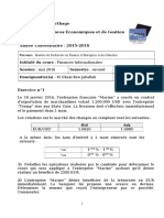 Examen TFI Session Mai 2016 3ème Mastère FEM